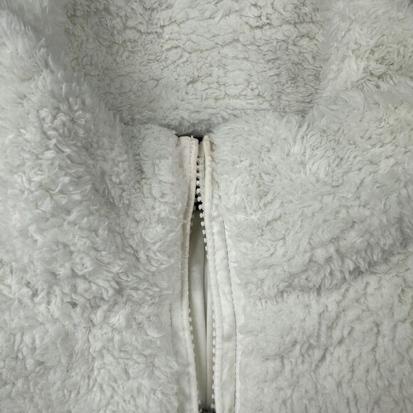 Patagonia Vest Womens XL White Los Gatos Fleece Pockets Sherpa High Pile 25216 - Picture 4 of 12